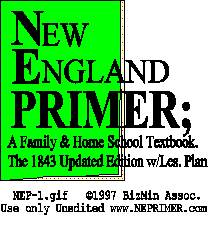 New England Primer icon representative of colonial text = NEp-1.GIF